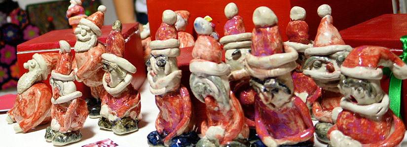 Des Pères Noël au Marché de Noël des Artisans Créateurs