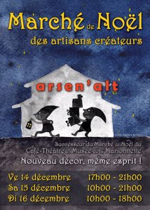Flyer du Marché de Noël des Artisans Créateurs 2012