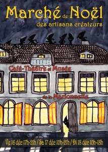 Flyer du Marché de Noël des Artisans Créateurs 2011
