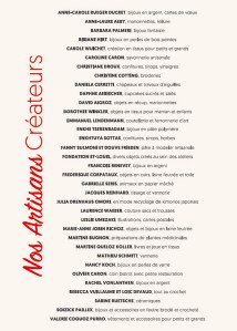 Flyer du Marché de Noël des Artisans Créateurs 2016