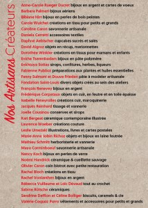 Flyer du Marché de Noël des Artisans Créateurs 2017